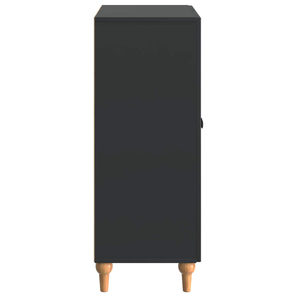 Sideboard Schwarz 66 x 34,5 x 90 cm Holzwerkstoff