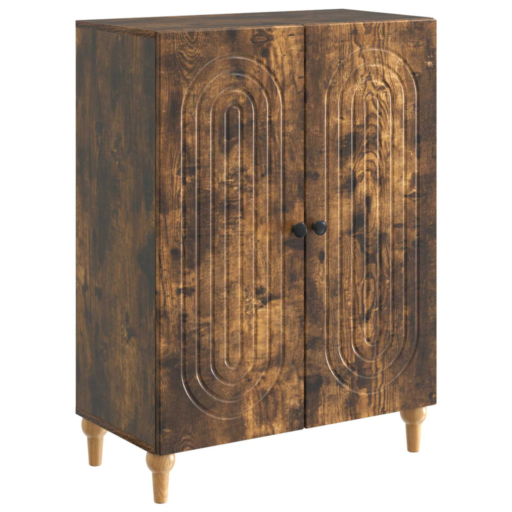 Sideboard Geräucherte Eiche 66 x 34,5 x 90 cm Holzwerkstoff