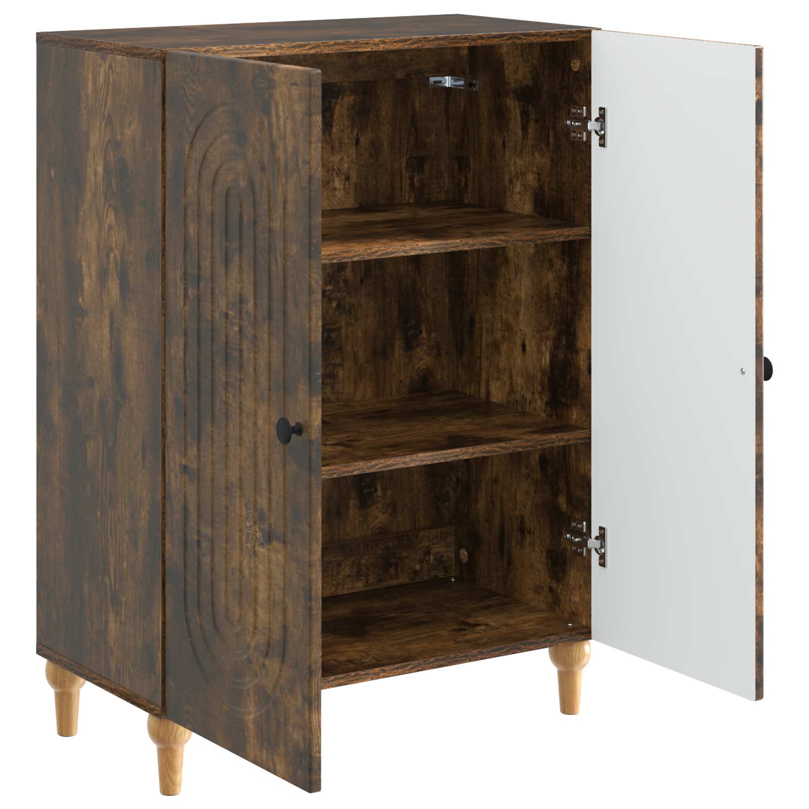 Sideboard Geräucherte Eiche 66 x 34,5 x 90 cm Holzwerkstoff