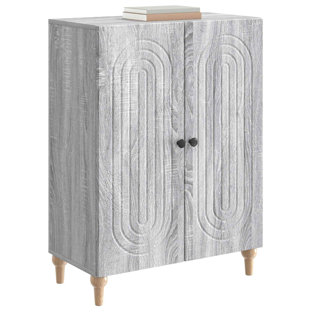 Sideboard Graues Sonoma 66 x 34,5 x 90 cm Holzwerkstoff