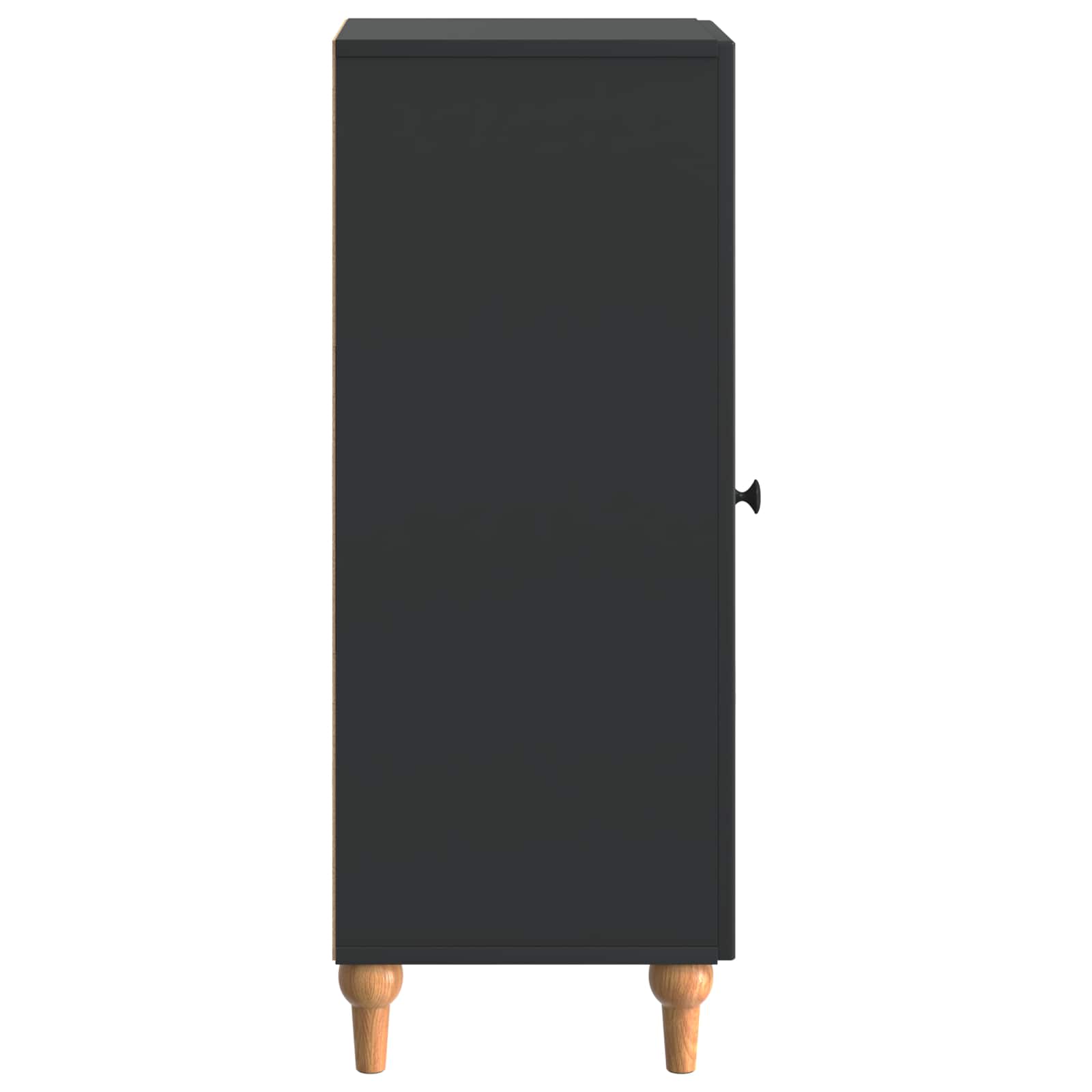 Sideboard Schwarz 33 x 34,5 x 90 cm Holzwerkstoff
