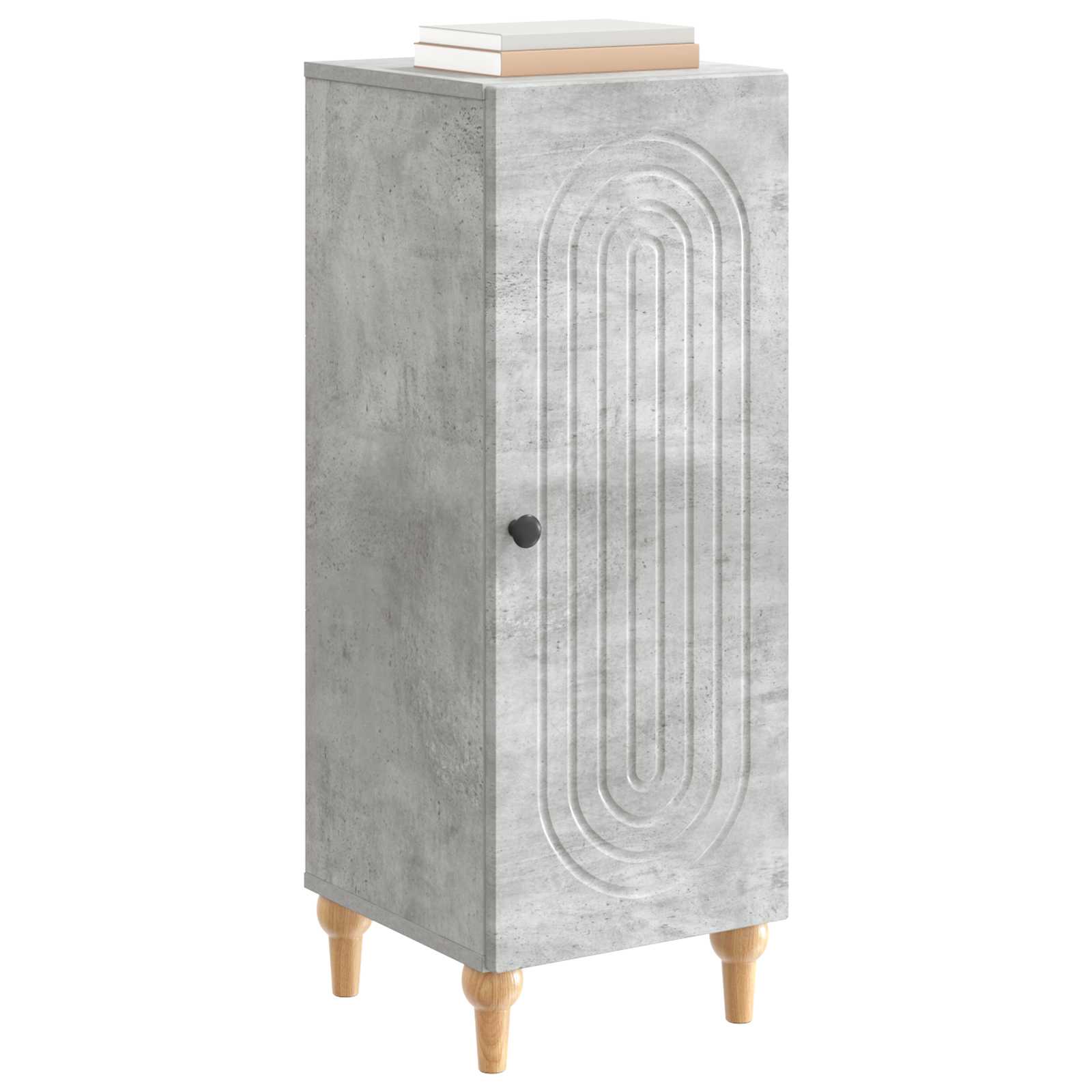 Sideboard Betongrau 33 x 34,5 x 90 cm Holzwerkstoff