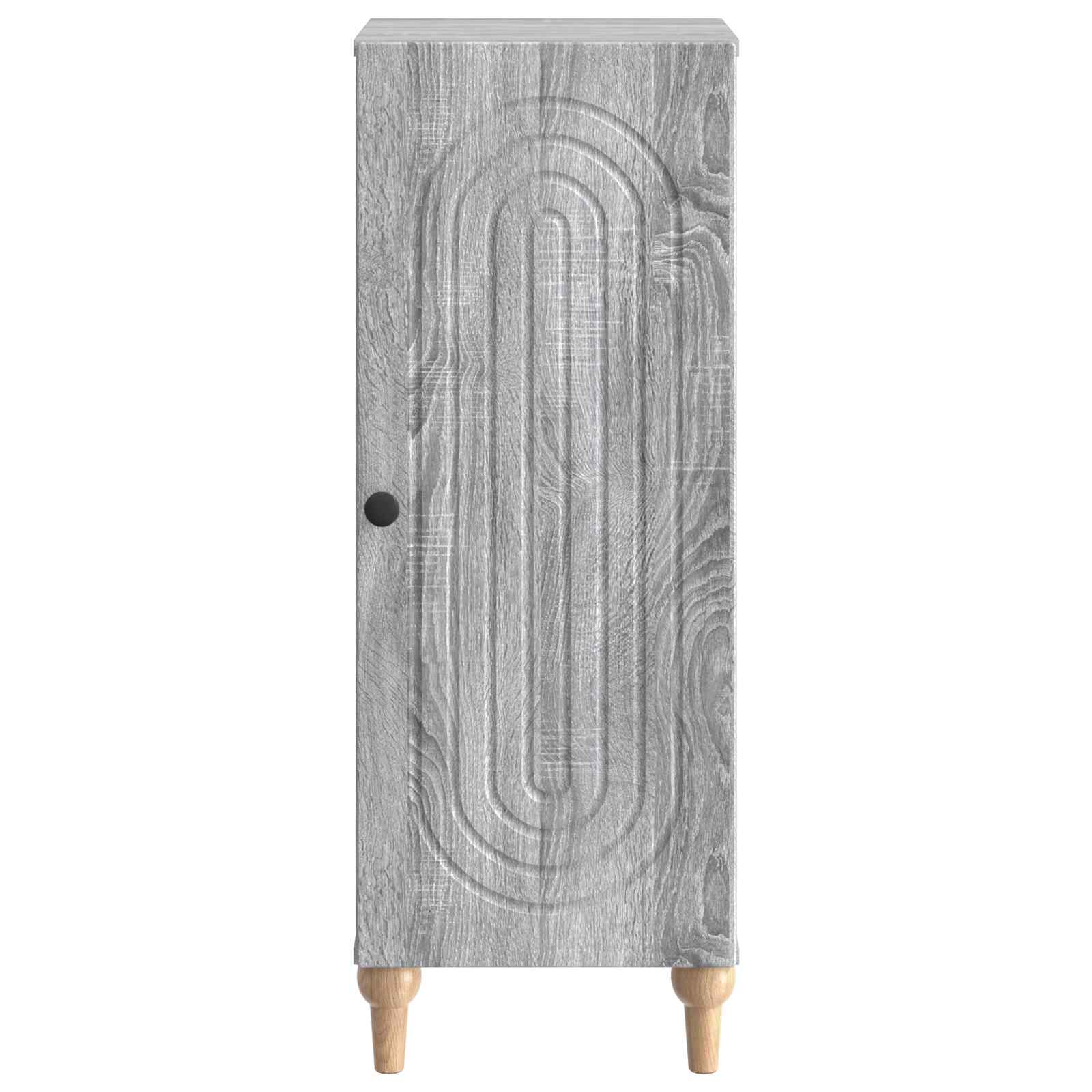 Sideboard Graues Sonoma 33 x 34,5 x 90 cm Holzwerkstoff
