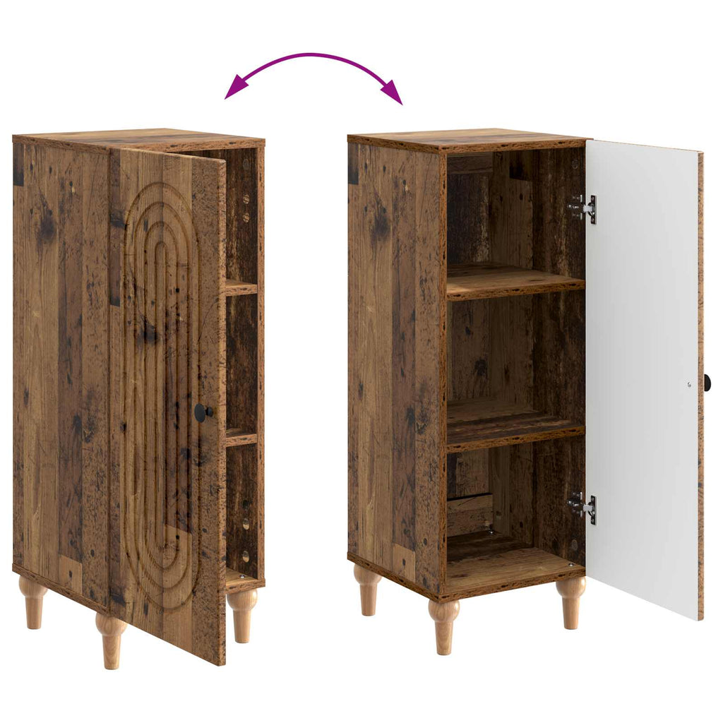 Sideboard Altholz 33 x 34,5 x 90 cm Holzwerkstoff