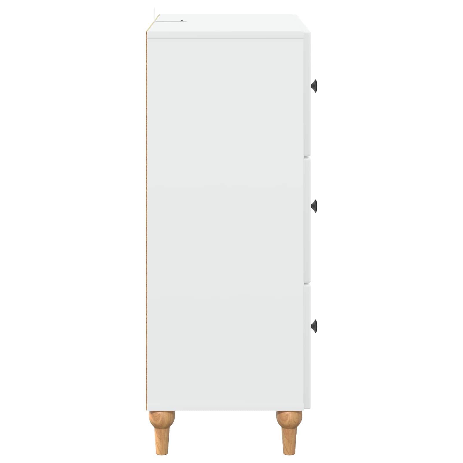 Schubladenschrank Weiß 66 x 34,5 x 90 cm Holzwerkstoff