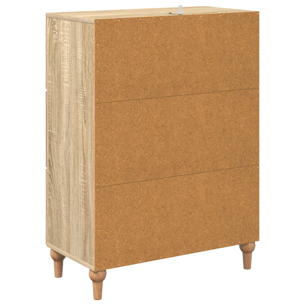 Schubladenschrank Sonoma-Eiche 66 x 34,5 x 90 cm Holzwerkstoff