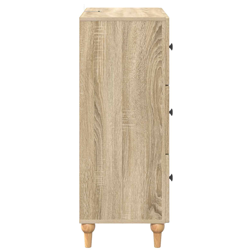 Schubladenschrank Sonoma-Eiche 66 x 34,5 x 90 cm Holzwerkstoff