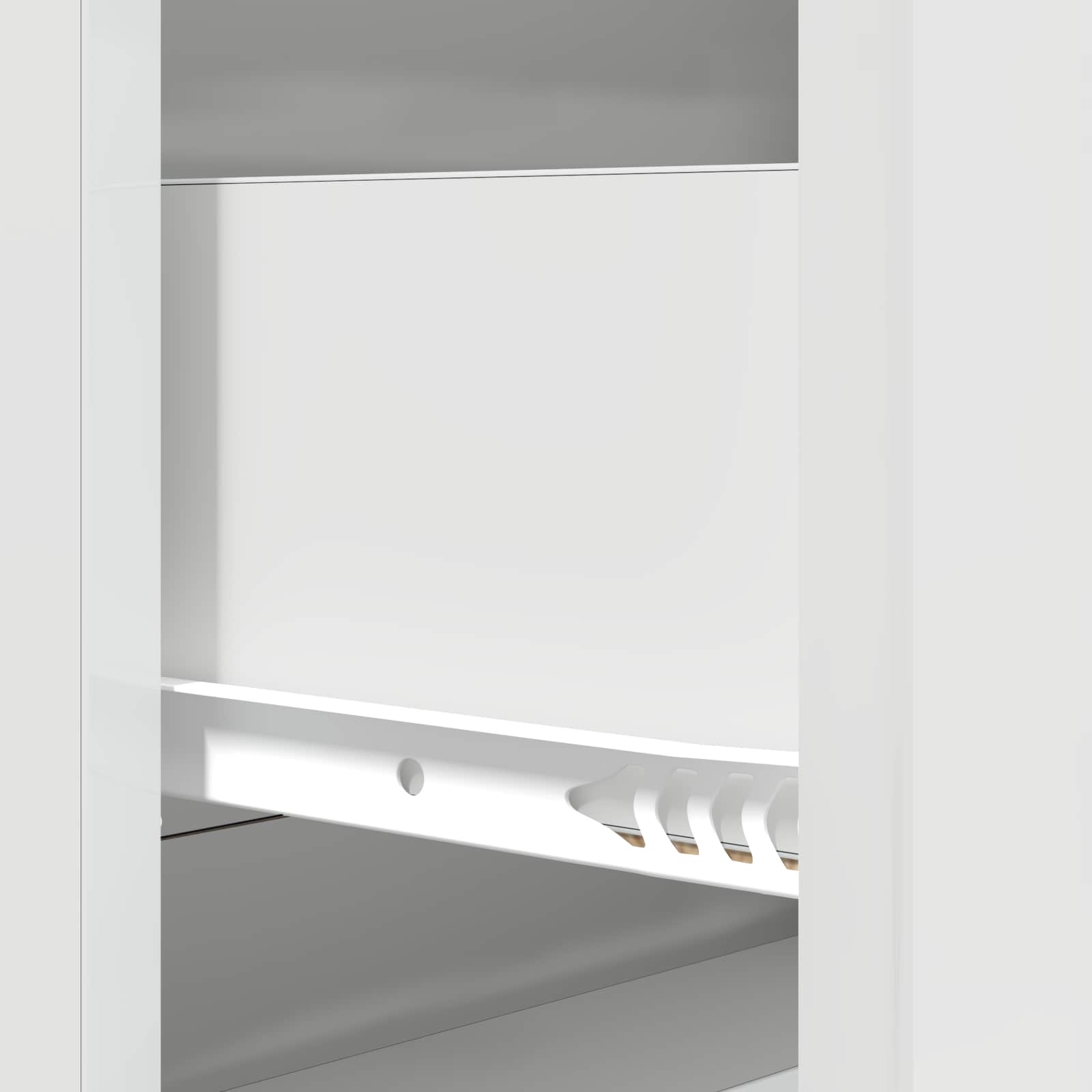 Schubladenschrank Hochglanz Weiß 66 x 34,5 x 90 cm