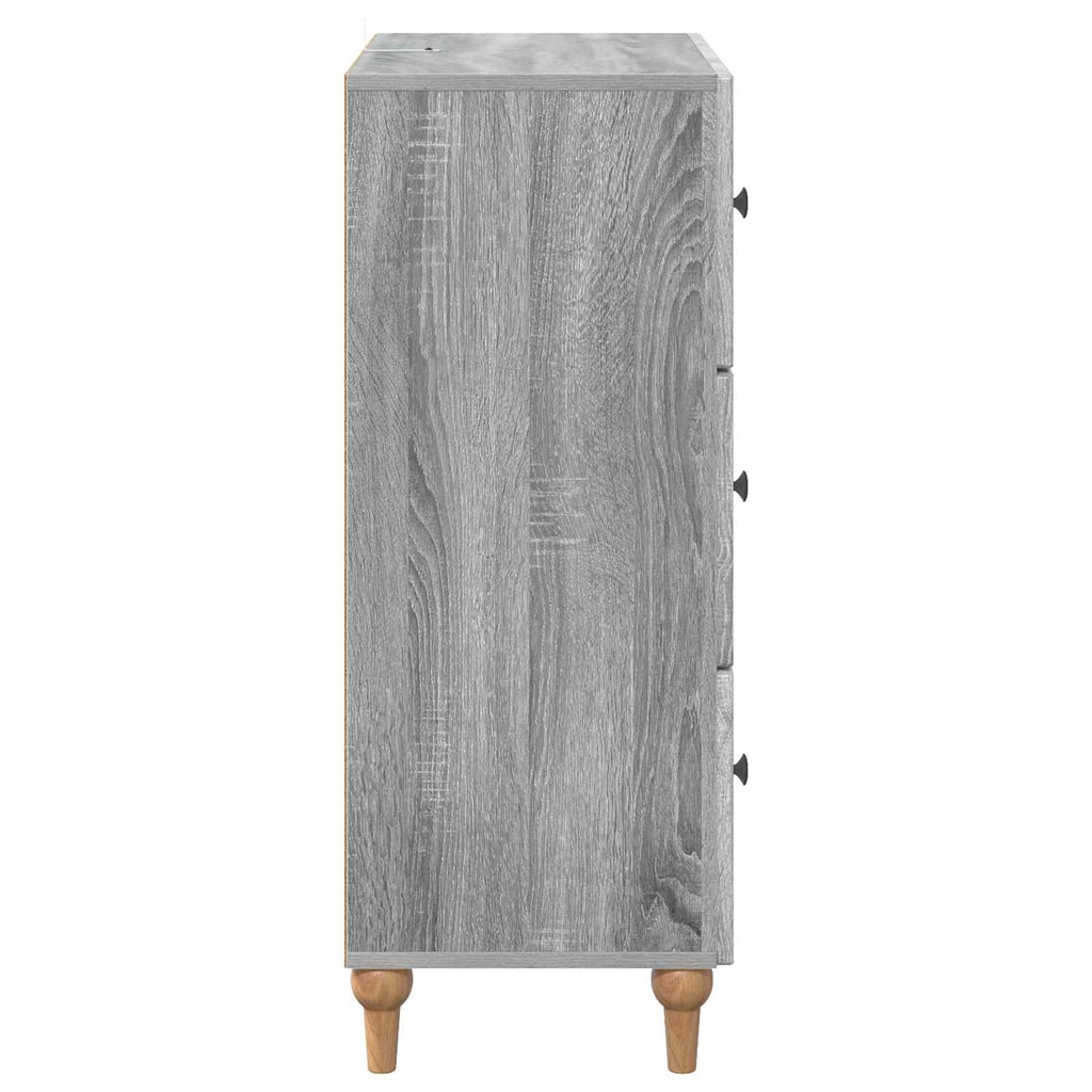 Schubladenschrank Graues Sonoma 66 x 34,5 x 90 cm Holzwerkstoff
