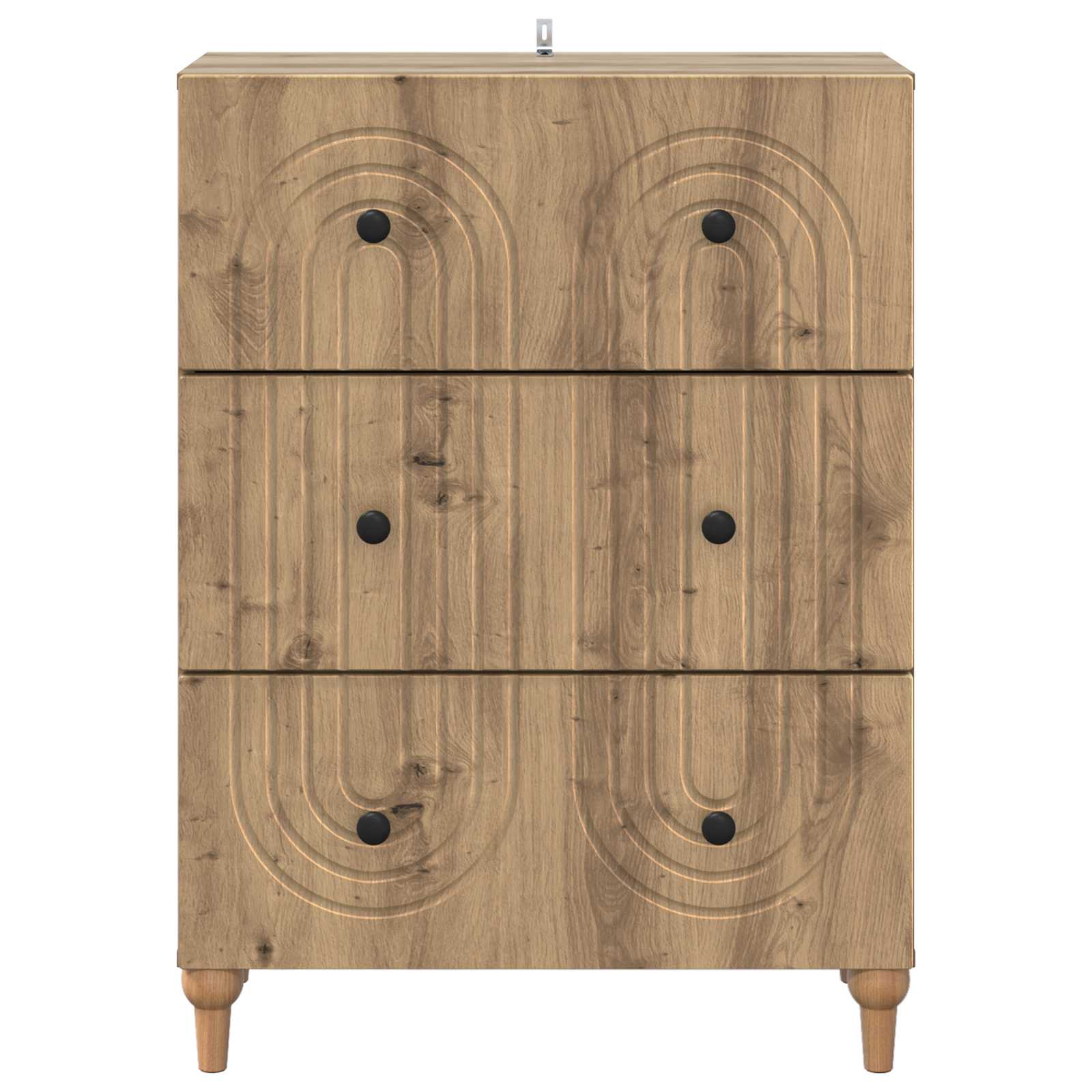 Schubladenschrank Artisan-Eiche 66 x 34,5 x 90 cm Holzwerkstoff