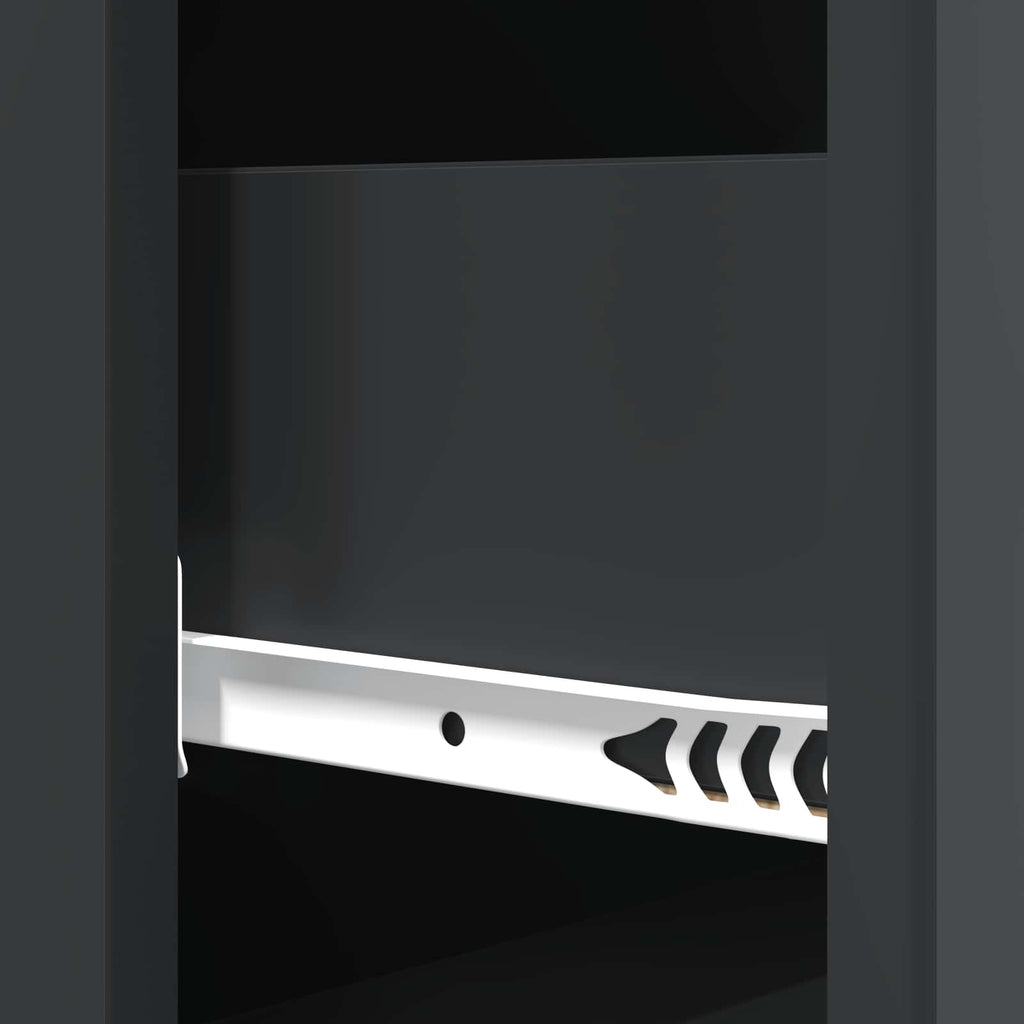 Schubladenschrank Schwarz 33 x 34,5 x 90 cm Holzwerkstoff