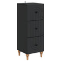 Schubladenschrank Schwarz 33 x 34,5 x 90 cm Holzwerkstoff