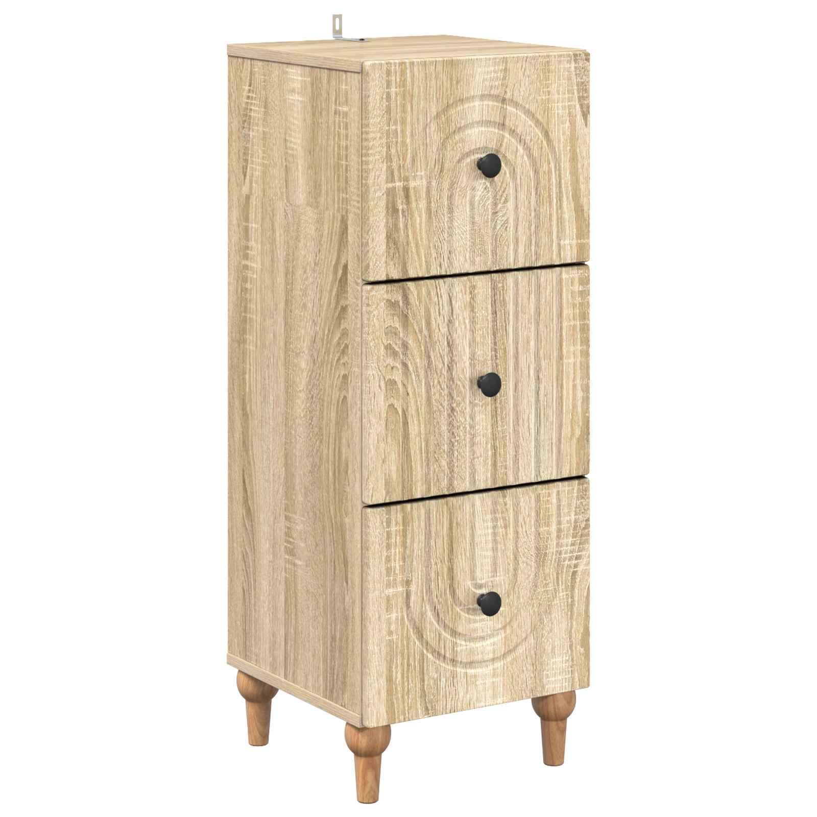 Schubladenschrank Sonoma-Eiche 33 x 34,5 x 90 cm Holzwerkstoff
