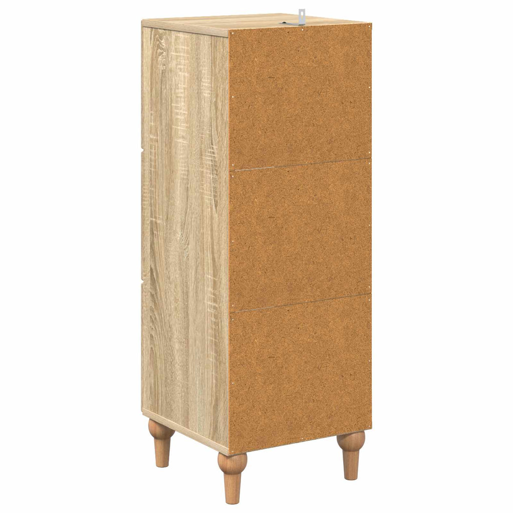 Schubladenschrank Sonoma-Eiche 33 x 34,5 x 90 cm Holzwerkstoff