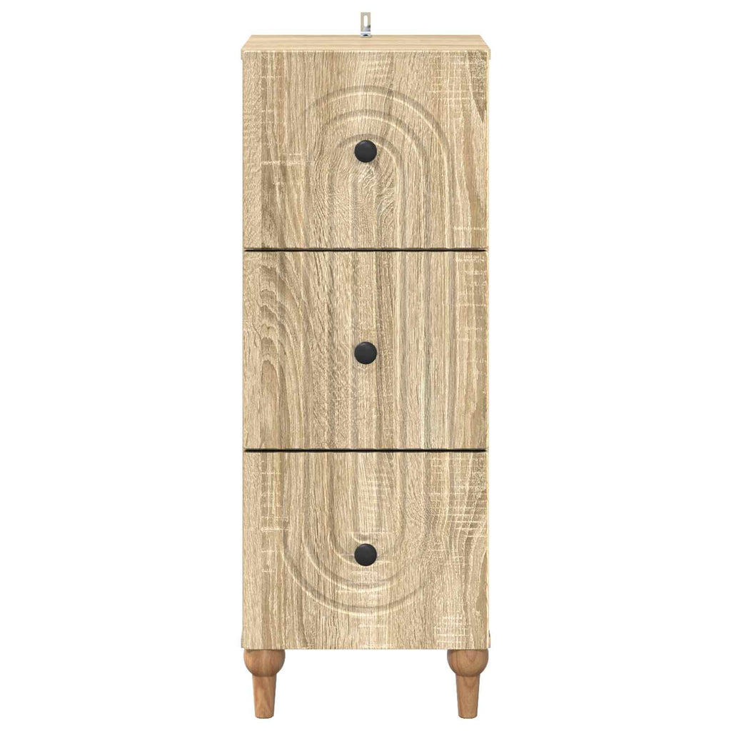 Schubladenschrank Sonoma-Eiche 33 x 34,5 x 90 cm Holzwerkstoff
