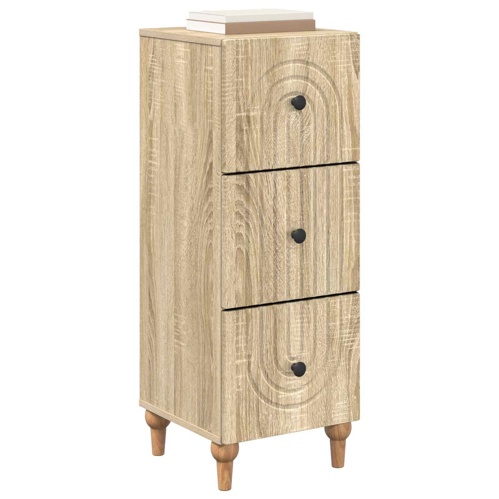 Schubladenschrank Sonoma-Eiche 33 x 34,5 x 90 cm Holzwerkstoff