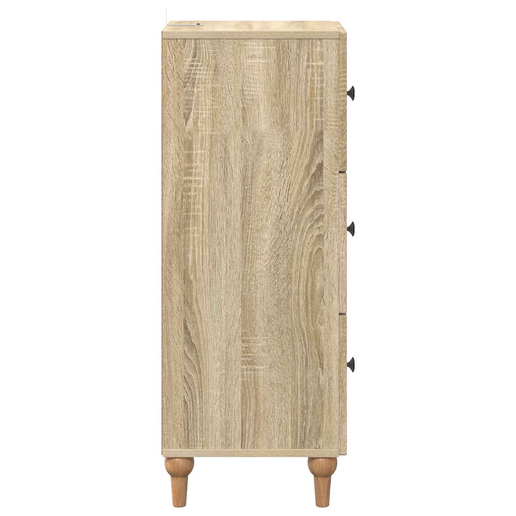 Schubladenschrank Sonoma-Eiche 33 x 34,5 x 90 cm Holzwerkstoff