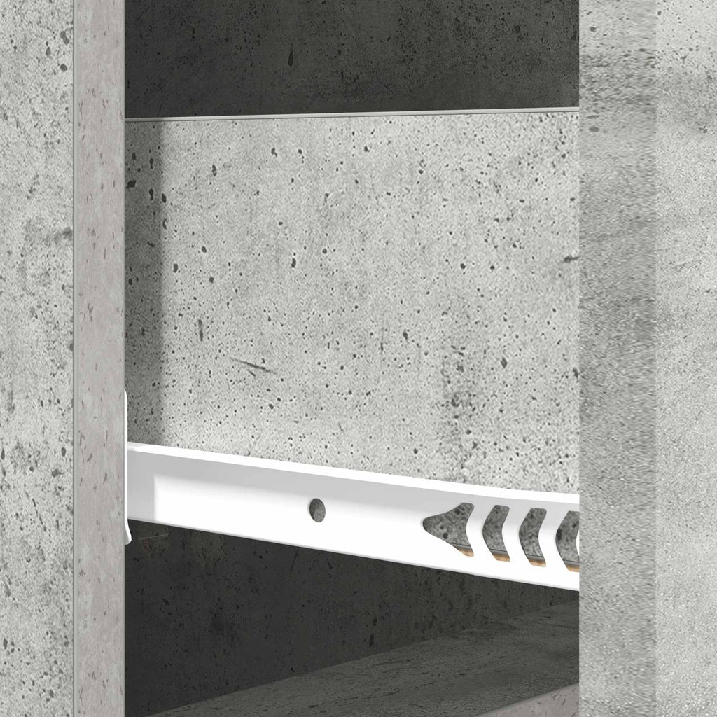 Schubladenschrank Betongrau 33 x 34,5 x 90 cm Holzwerkstoff
