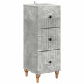 Schubladenschrank Betongrau 33 x 34,5 x 90 cm Holzwerkstoff