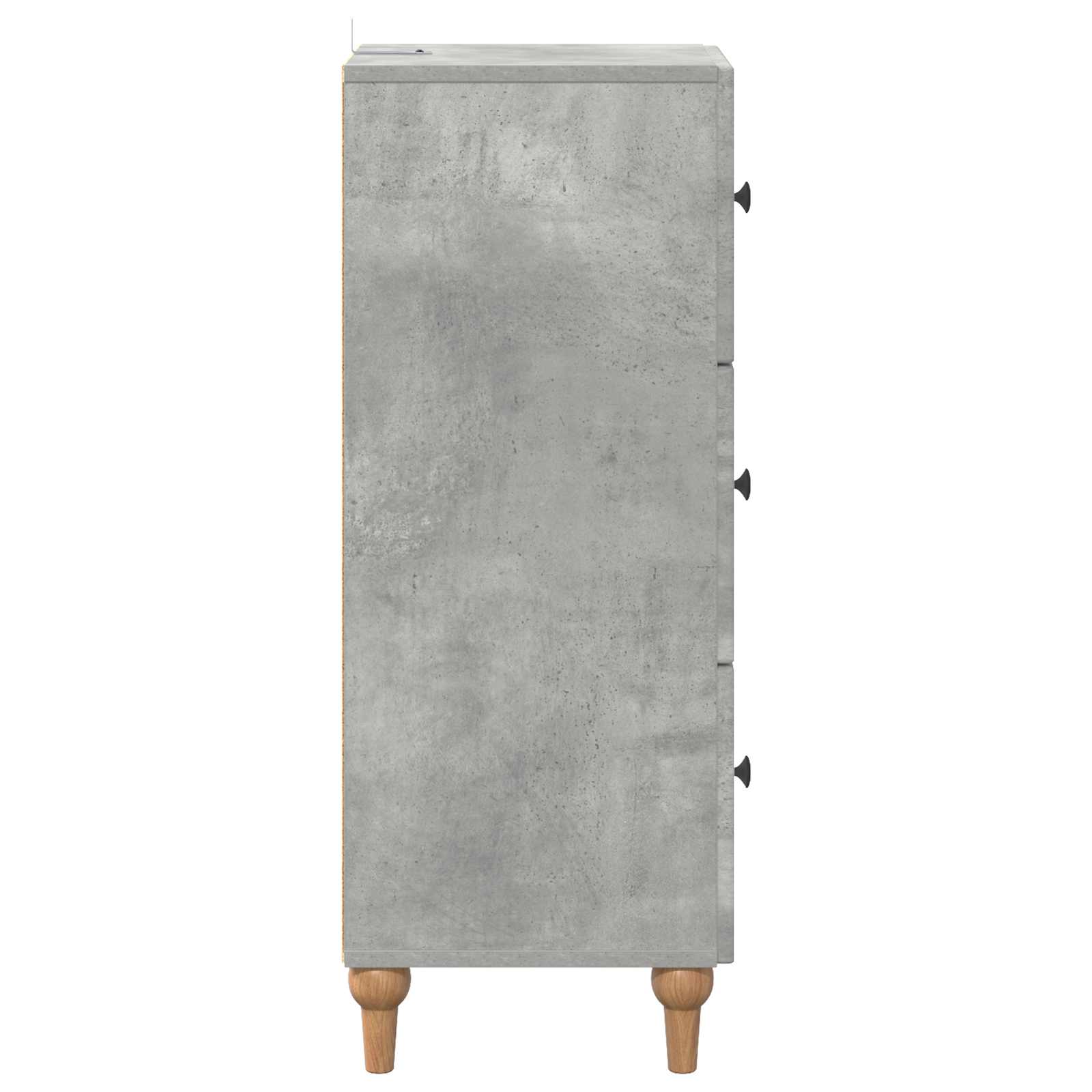 Schubladenschrank Betongrau 33 x 34,5 x 90 cm Holzwerkstoff
