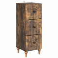Schubladenschrank Geräucherte Eiche 33 x 34,5 x 90 cm