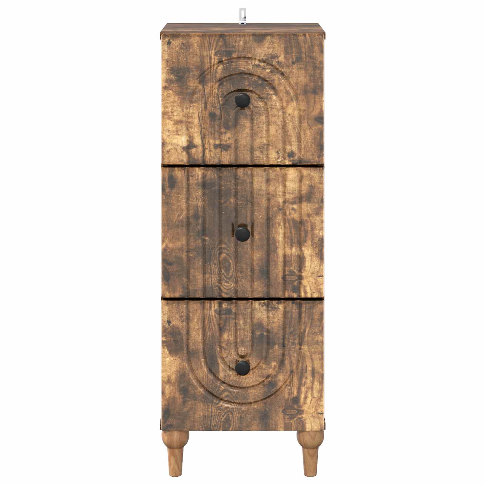 Schubladenschrank Geräucherte Eiche 33 x 34,5 x 90 cm