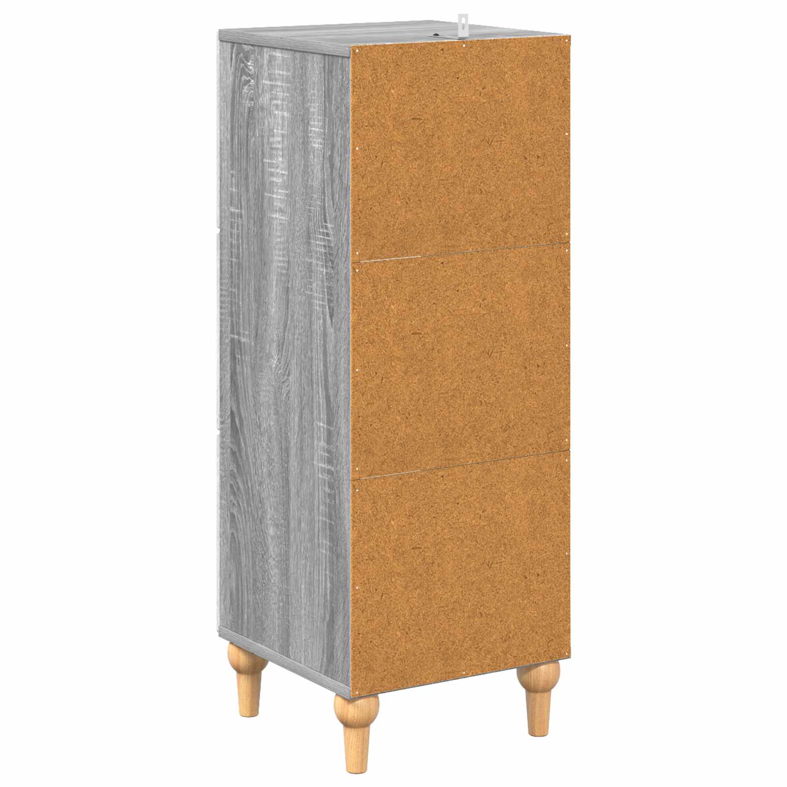 Schubladenschrank Graues Sonoma 33 x 34,5 x 90 cm Holzwerkstoff