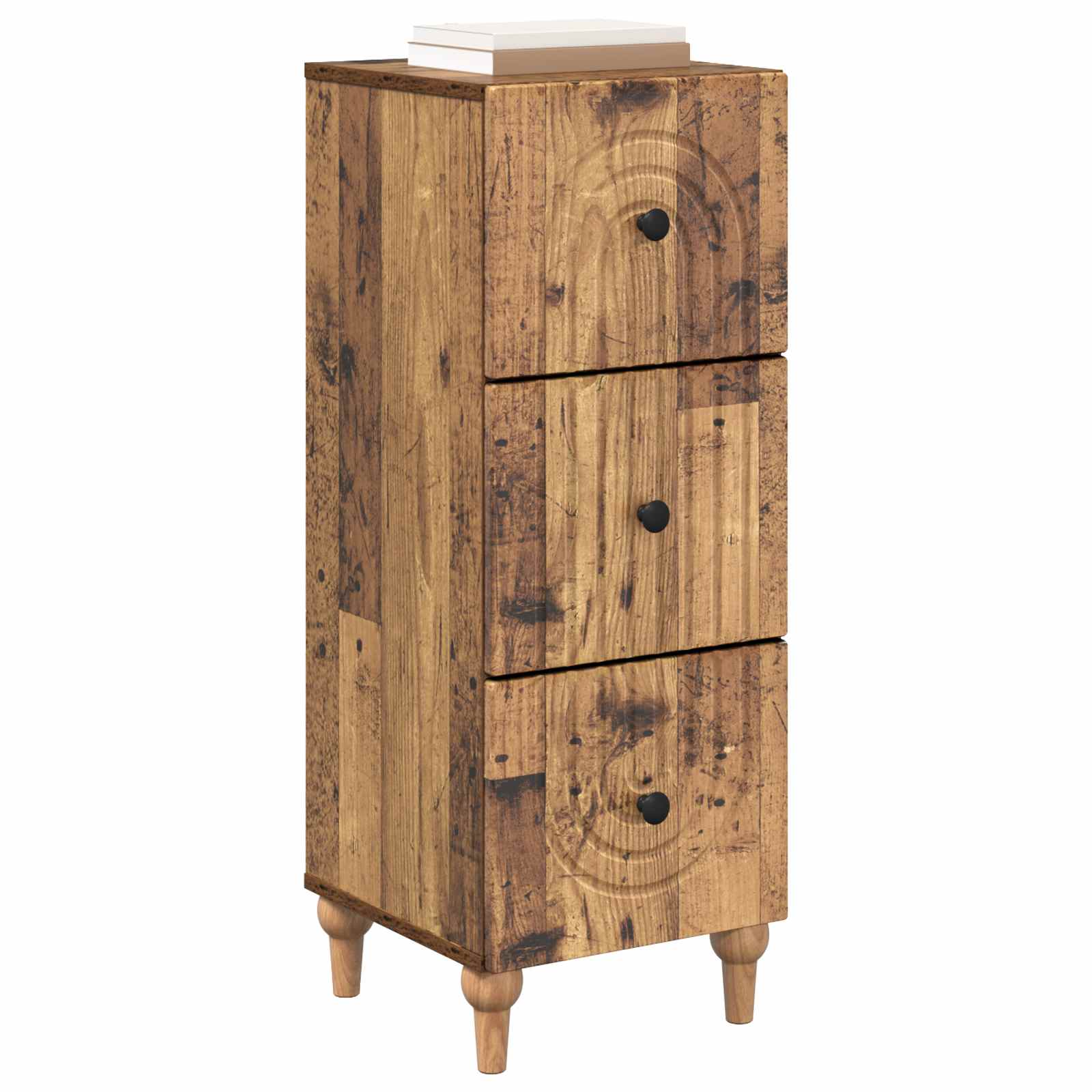 Schubladenschrank Altholz 33 x 34,5 x 90 cm Holzwerkstoff