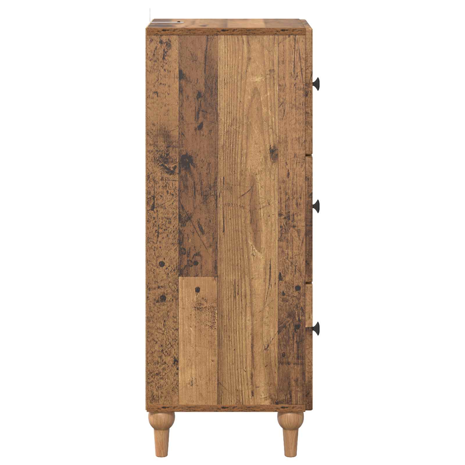 Schubladenschrank Altholz 33 x 34,5 x 90 cm Holzwerkstoff