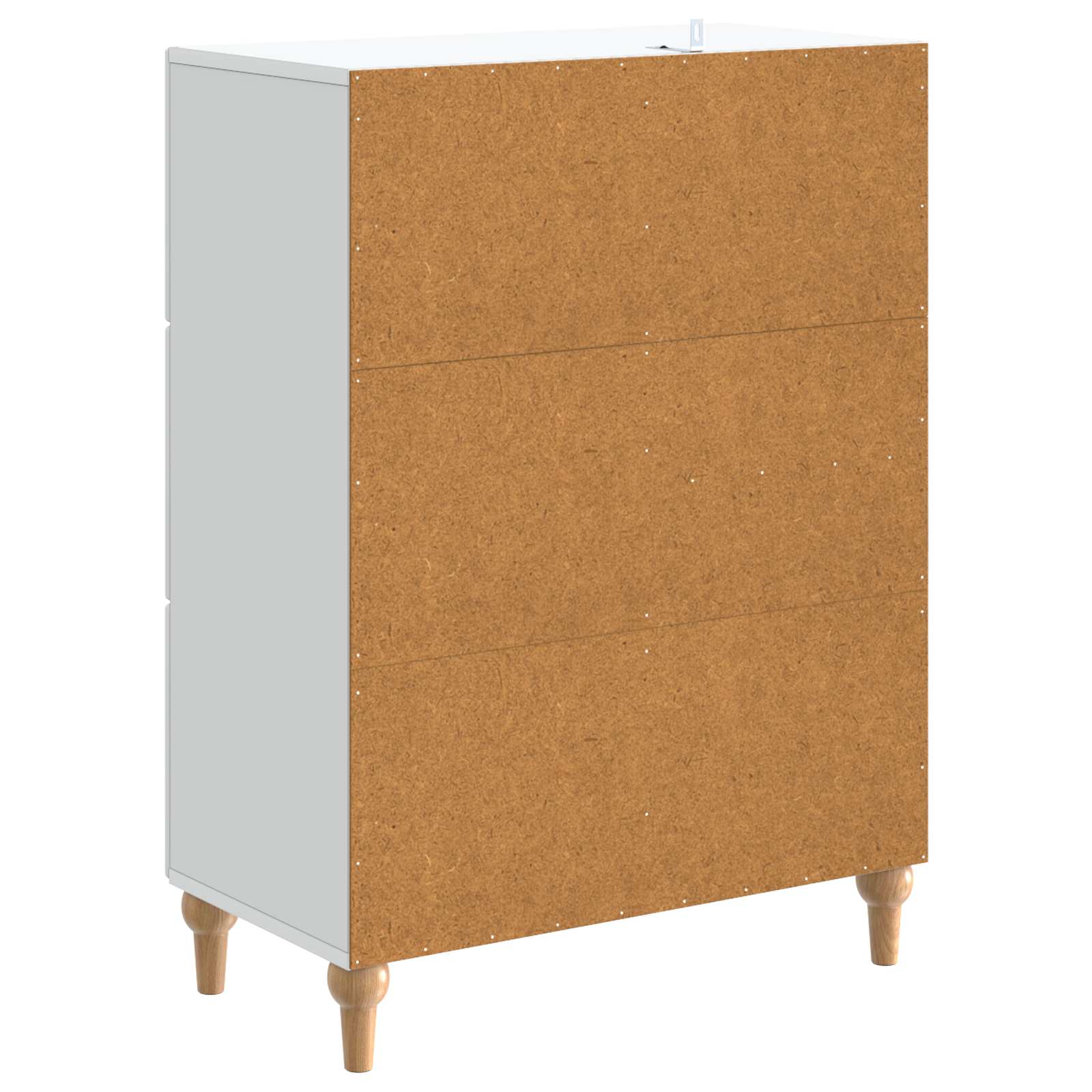Sideboard mit Schubladen Weiß 66 x 34,5 x 90 cm Holzwerkstoff
