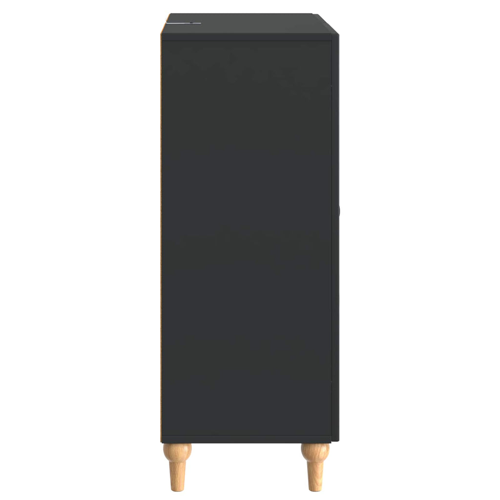 Sideboard Schwarz 66 x 34,5 x 90 cm Holzwerkstoff