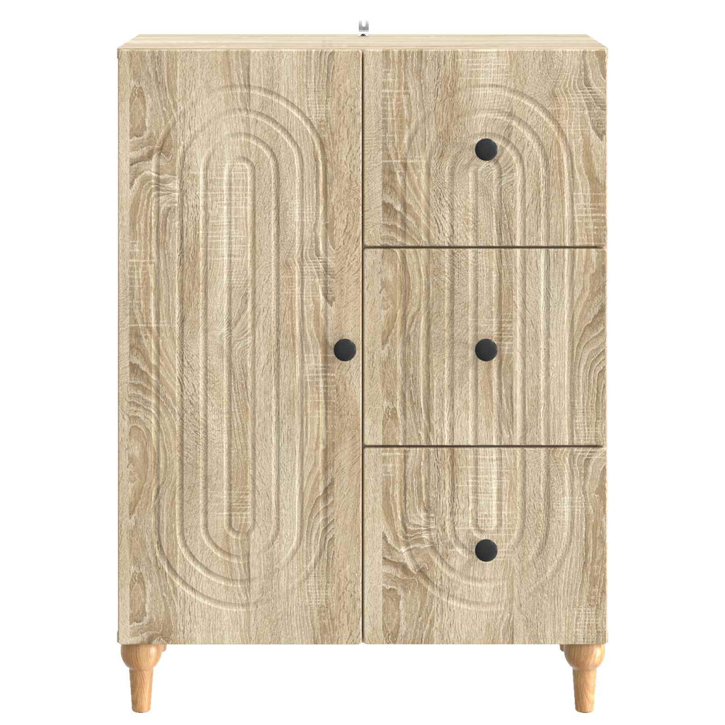 Sideboard Sonoma-Eiche 66 x 34,5 x 90 cm Holzwerkstoff