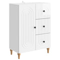 Sideboard Hochglanz Weiß 66 x 34,5 x 90 cm Holzwerkstoff