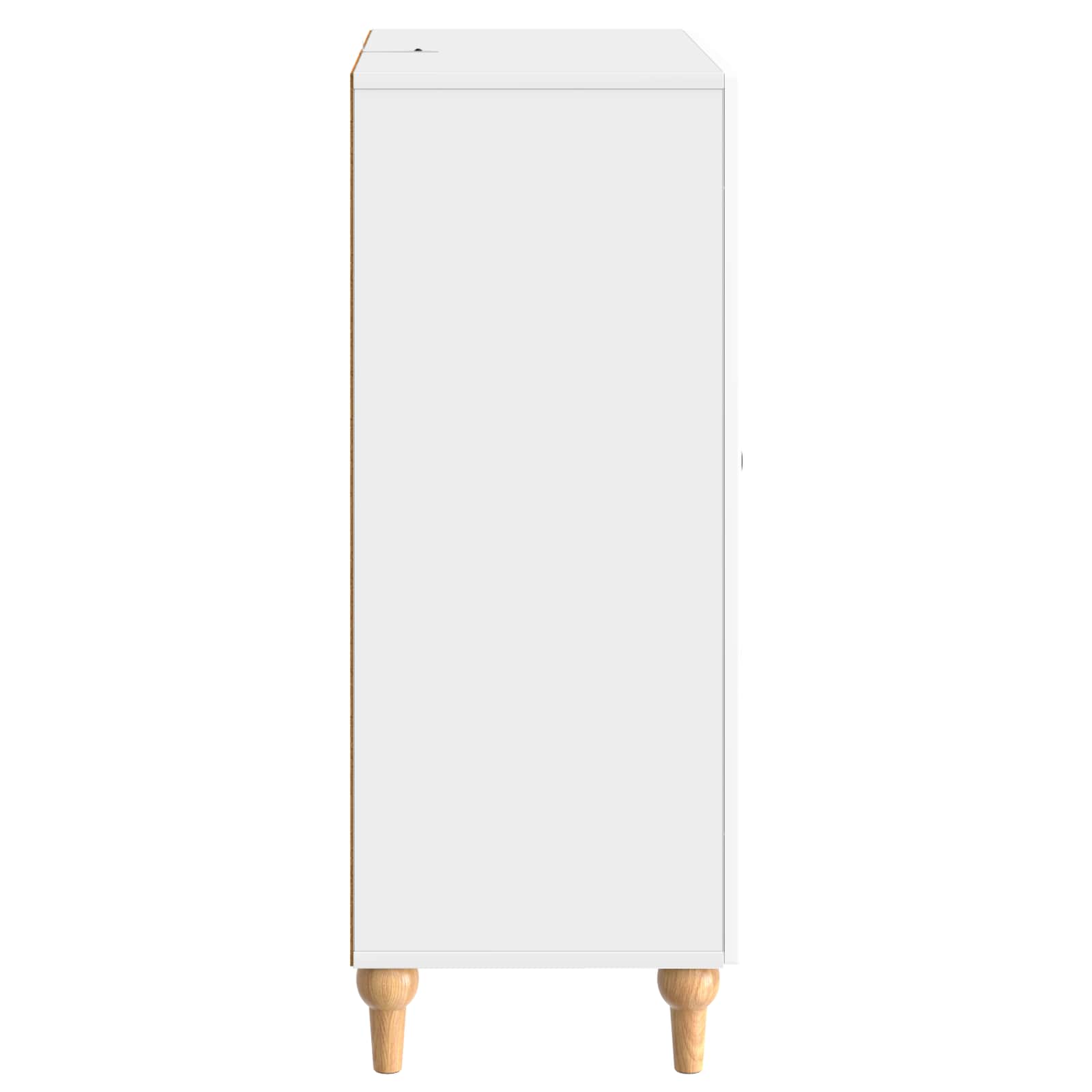 Sideboard Hochglanz Weiß 66 x 34,5 x 90 cm Holzwerkstoff