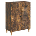 Sideboard Geräucherte Eiche 66 x 34,5 x 90 cm Holzwerkstoff