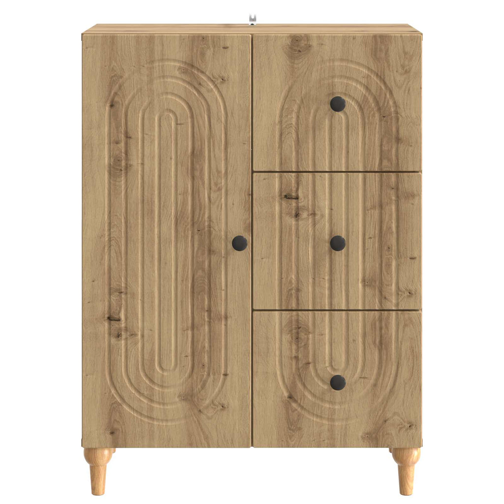 Sideboard Artisan-Eiche 66 x 34,5 x 90 cm Holzwerkstoff