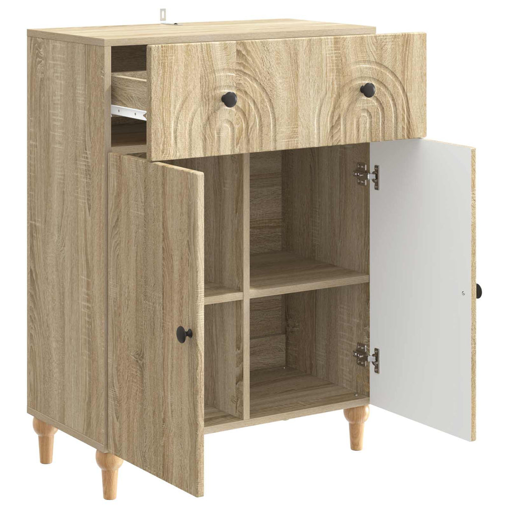 Sideboard Sonoma-Eiche 66 x 34,5 x 90 cm Holzwerkstoff