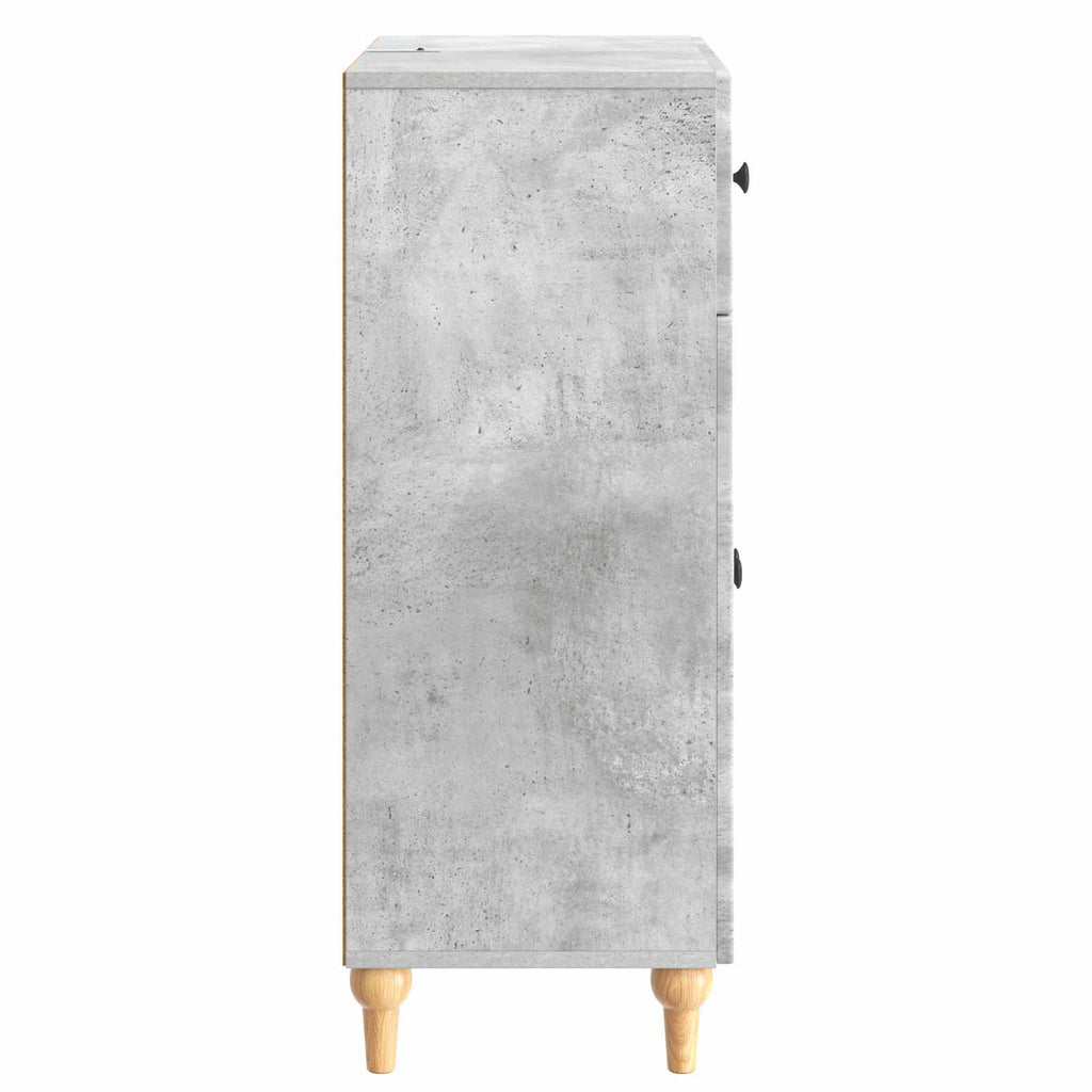 Sideboard Betongrau 66 x 34,5 x 90 cm Holzwerkstoff