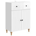 Sideboard Hochglanz Weiß 66 x 34,5 x 90 cm Holzwerkstoff