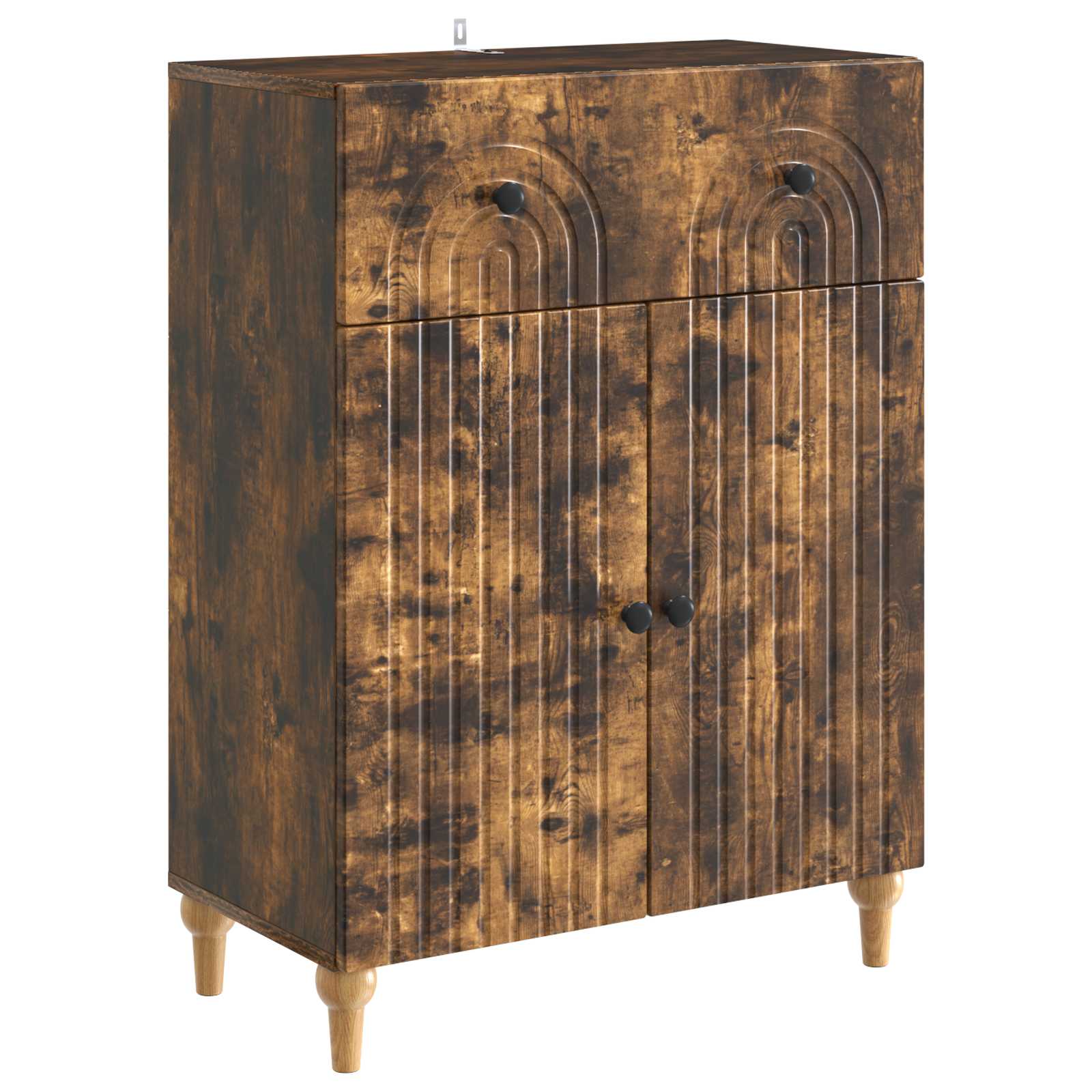 Sideboard Geräucherte Eiche 66 x 34,5 x 90 cm Holzwerkstoff
