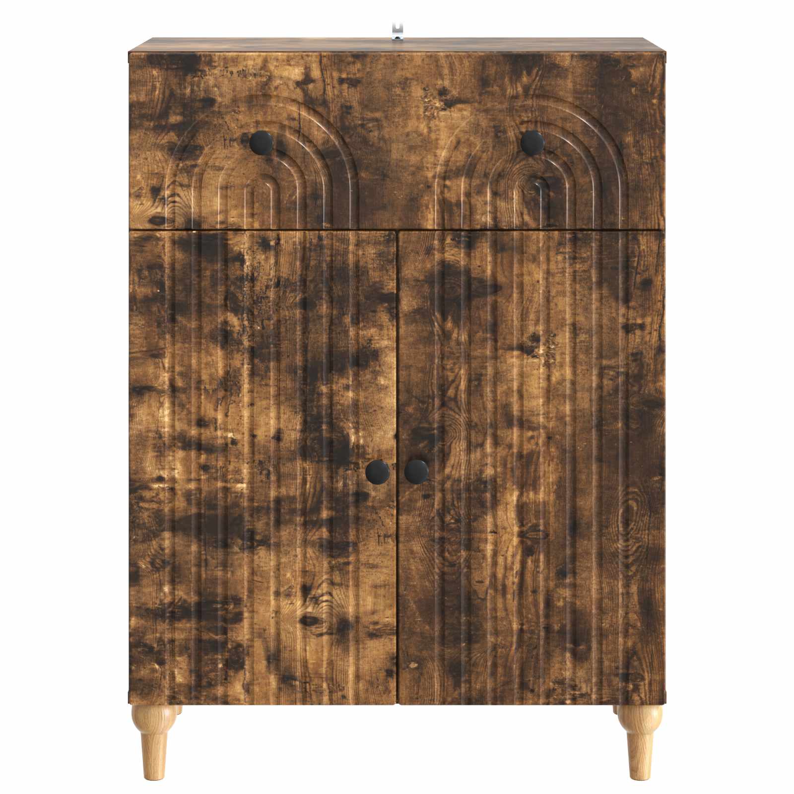 Sideboard Geräucherte Eiche 66 x 34,5 x 90 cm Holzwerkstoff