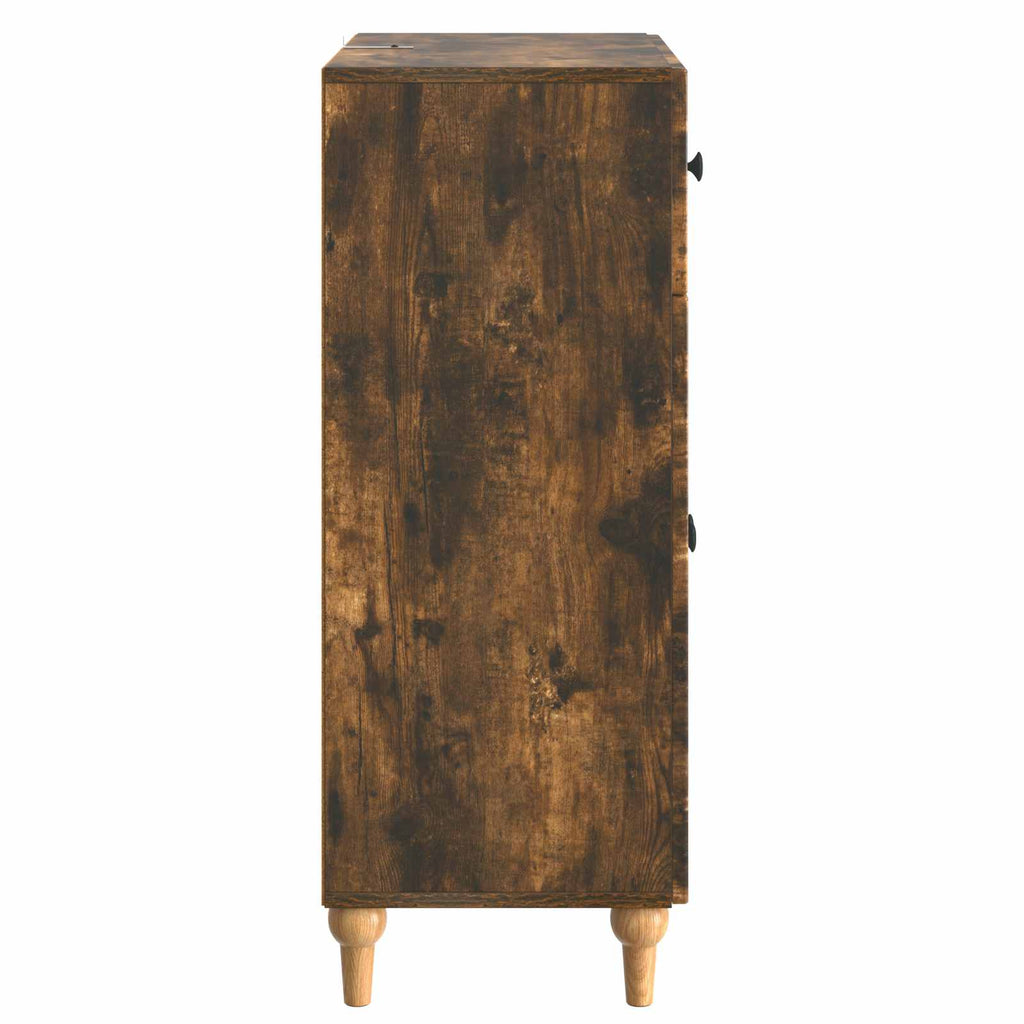 Sideboard Geräucherte Eiche 66 x 34,5 x 90 cm Holzwerkstoff