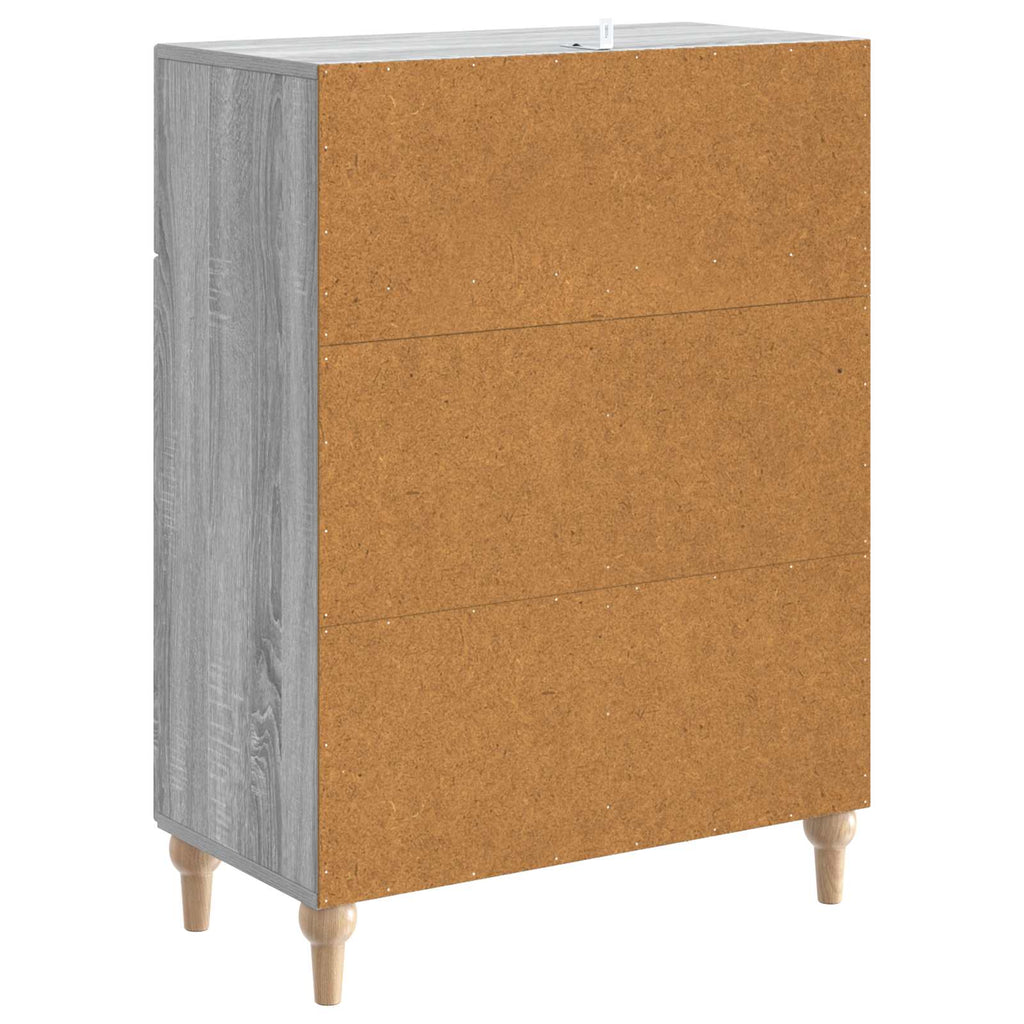 Sideboard Graues Sonoma 66 x 34,5 x 90 cm Holzwerkstoff