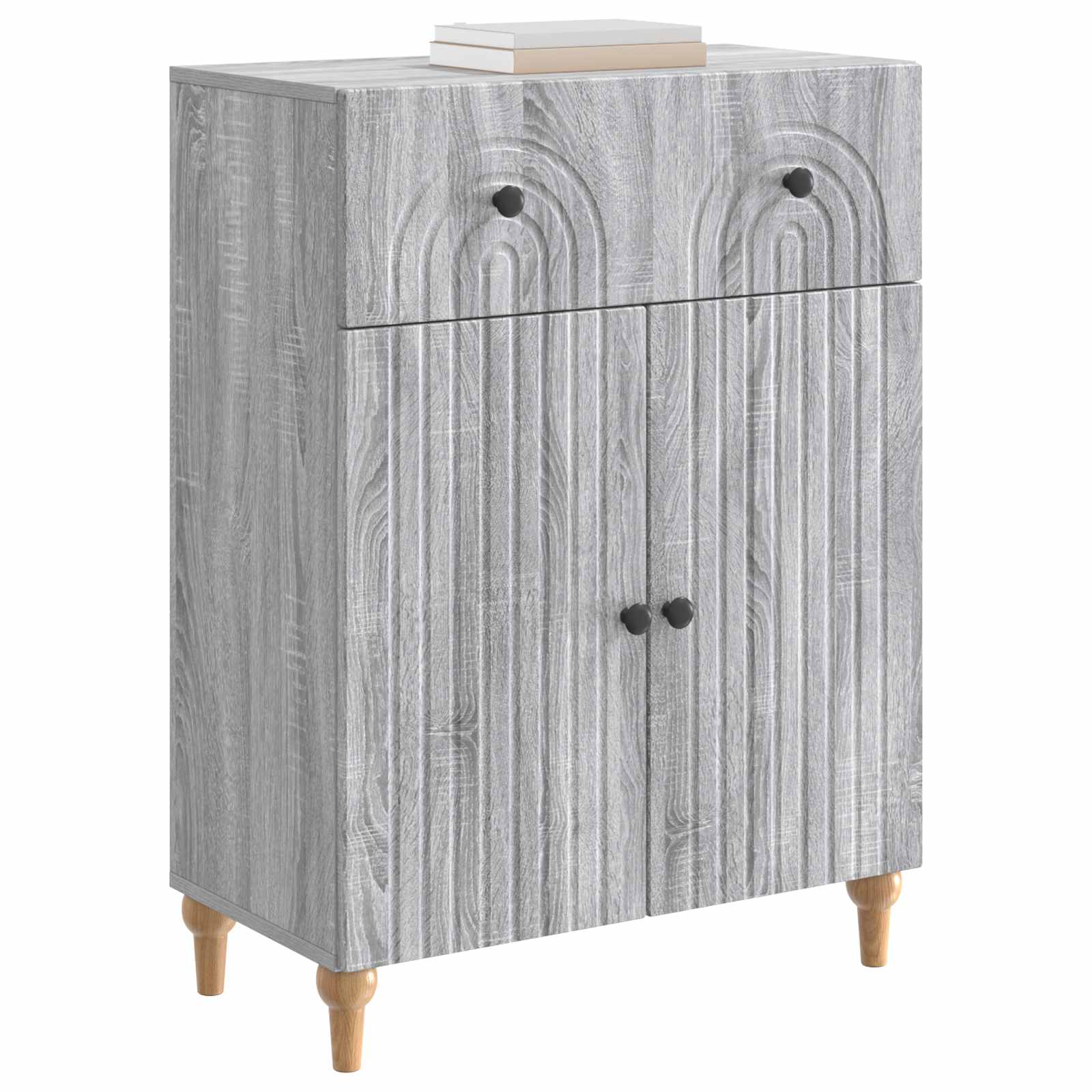 Sideboard Graues Sonoma 66 x 34,5 x 90 cm Holzwerkstoff