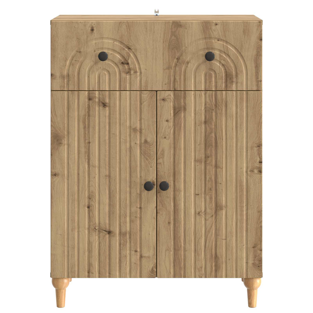 Sideboard Artisan-Eiche 66 x 34,5 x 90 cm Holzwerkstoff