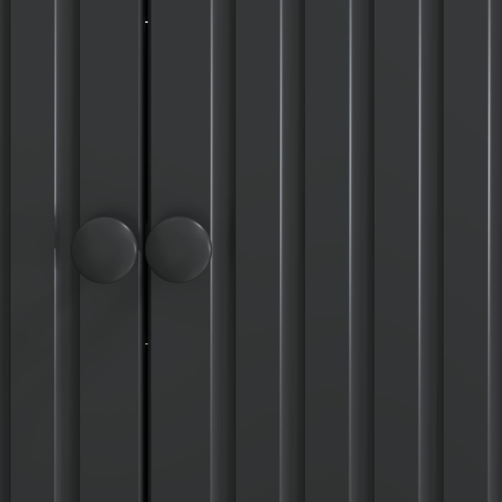 Sideboard Schwarz 89 x 34,5 x 80 cm Holzwerkstoff