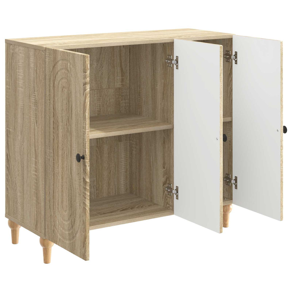Sideboard Sonoma-Eiche 89 x 34,5 x 80 cm Holzwerkstoff
