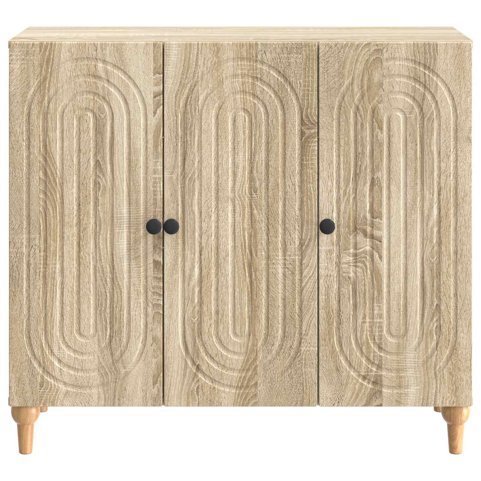 Sideboard Sonoma-Eiche 89 x 34,5 x 80 cm Holzwerkstoff