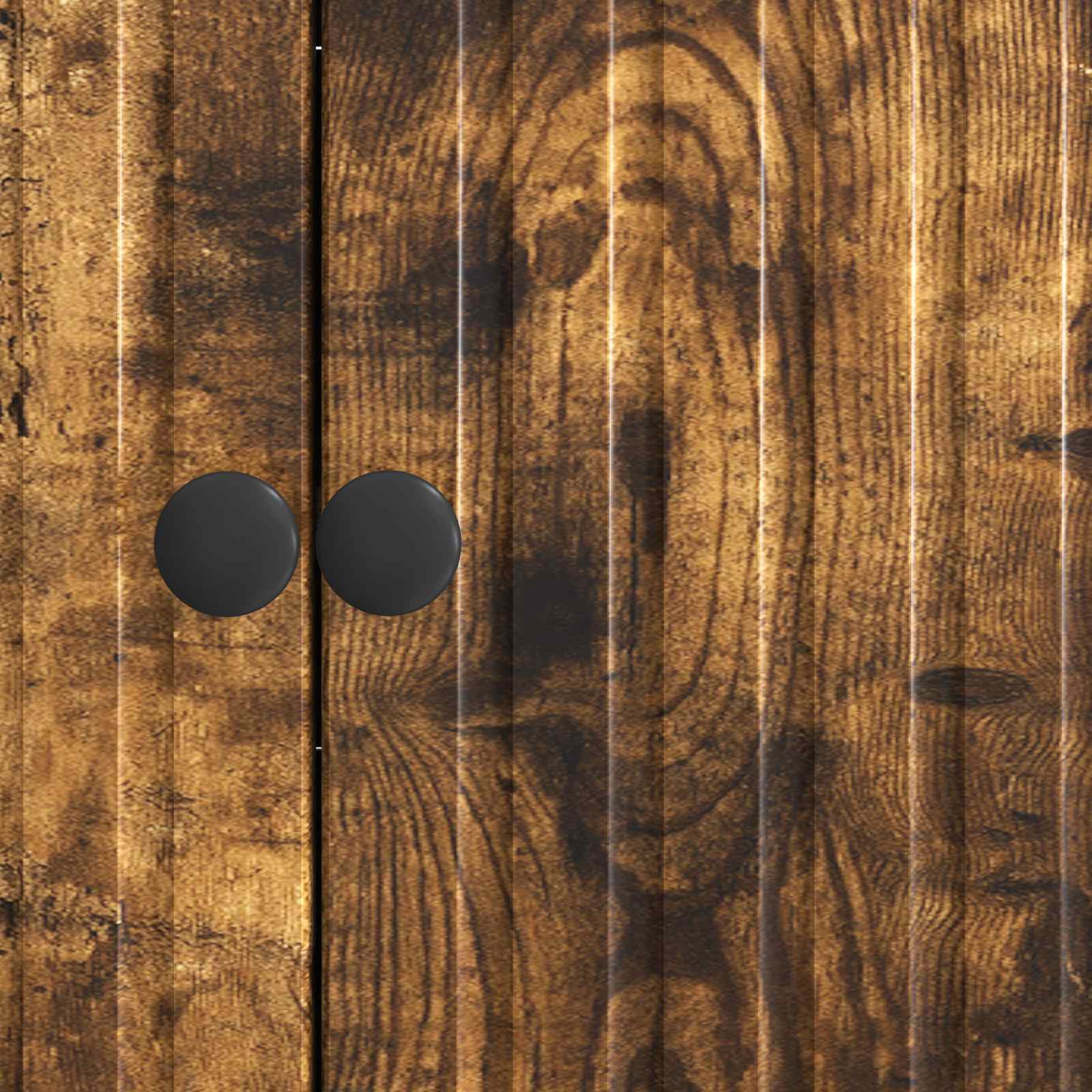 Sideboard Geräucherte Eiche 89 x 34,5 x 80 cm Holzwerkstoff