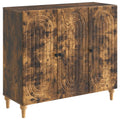 Sideboard Geräucherte Eiche 89 x 34,5 x 80 cm Holzwerkstoff